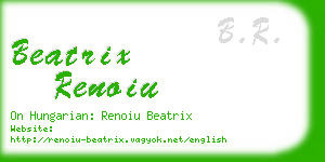 beatrix renoiu business card